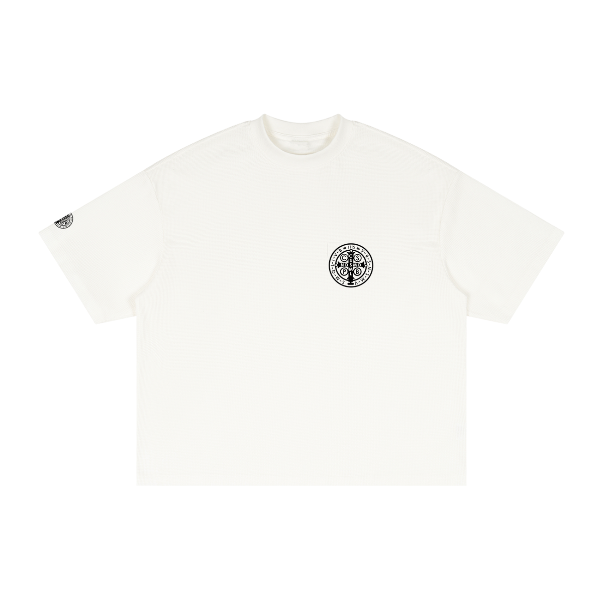Saint Benedict Waffle Tee